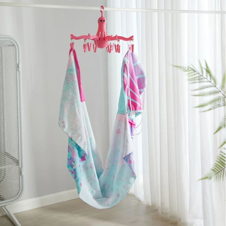 Urban Shop Pink Octopus Foldable Drying Hanger, 16 Pegs | Walmart (US)