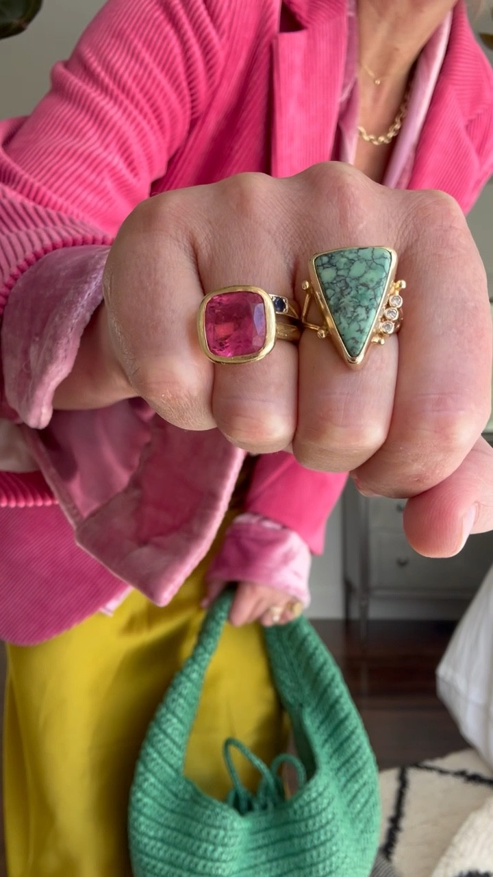 SaturDay to Night :) 

Blazer is AVN Italy and velvet top is vintage Juan Carlos Obando. Necklaces are designed by my younger sister CAM Studio. Rings are custom Pendergast Painter and Maria Christofilis  and BCE Jewels. 

#LTKstyletip #LTKover40