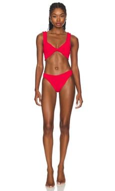 Hunza G Juno Bikini Set in Red from Revolve.com | Revolve Clothing (Global)