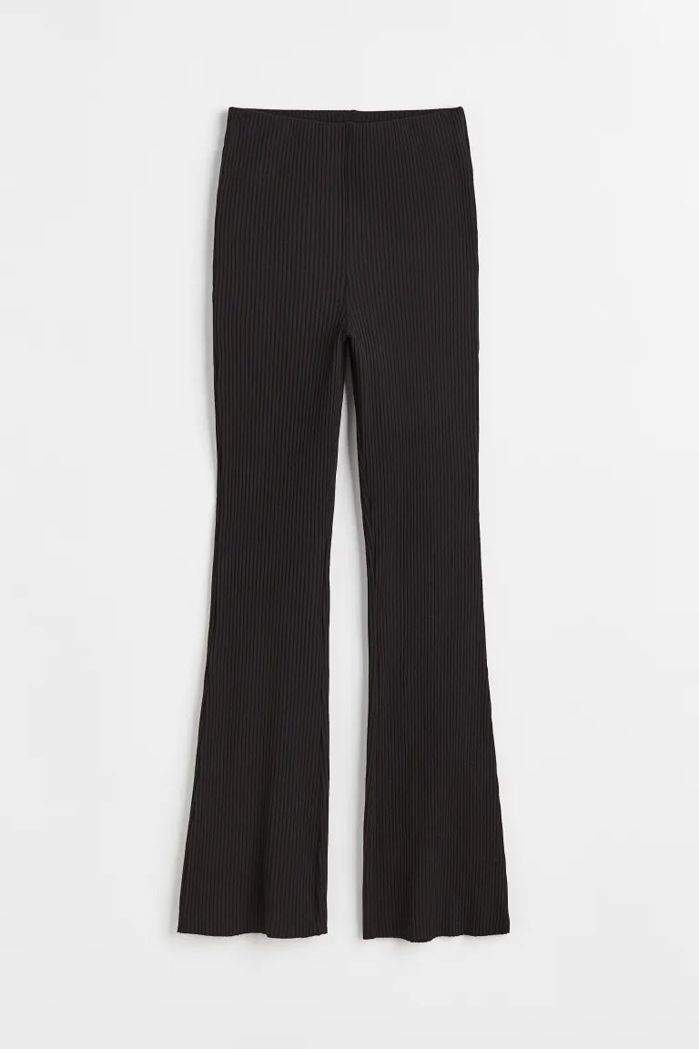 Flared Ribbed Leggings | H&M (US + CA)