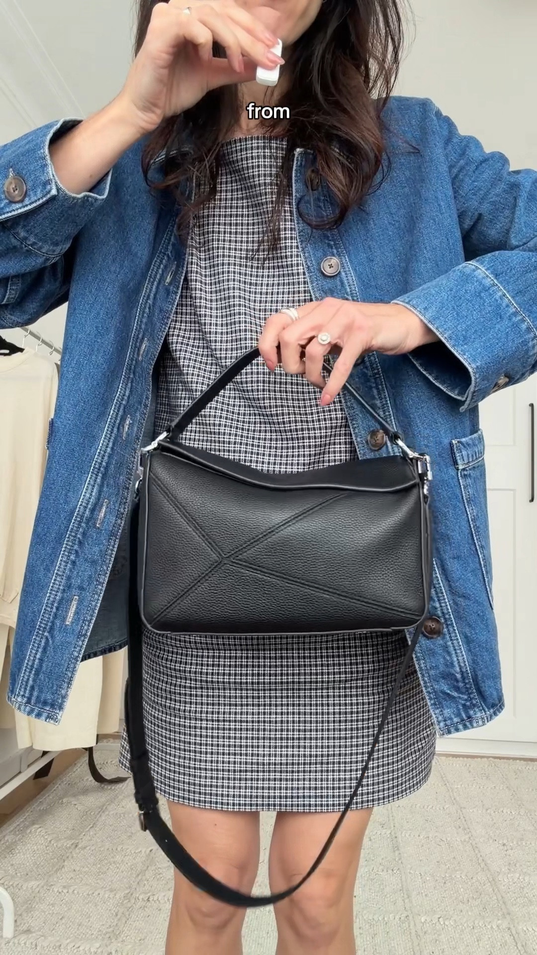 Sharing my OOTD. Dress is from Rouje. Jacket is size AU8/US4. Sized up full size in the flats 🫶🏼