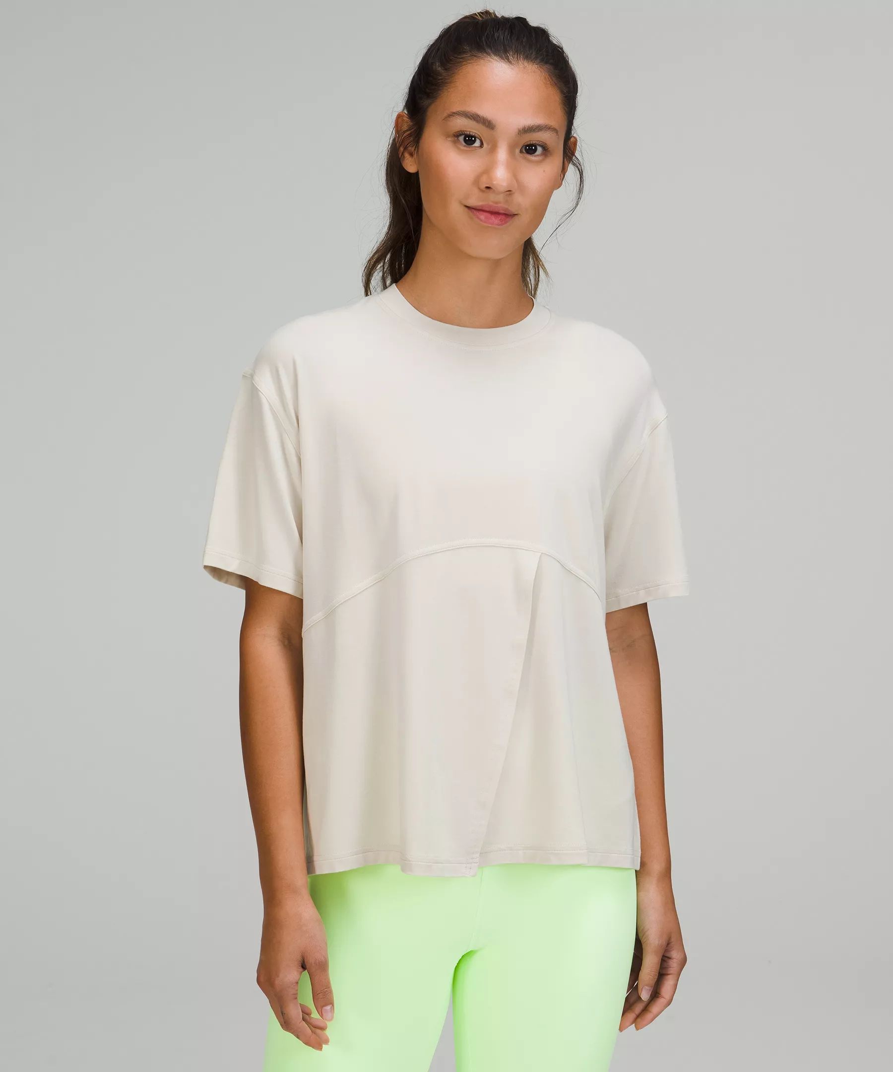 Modal-Silk Blend Tie-Front Yoga T-Shirt | Lululemon (US)