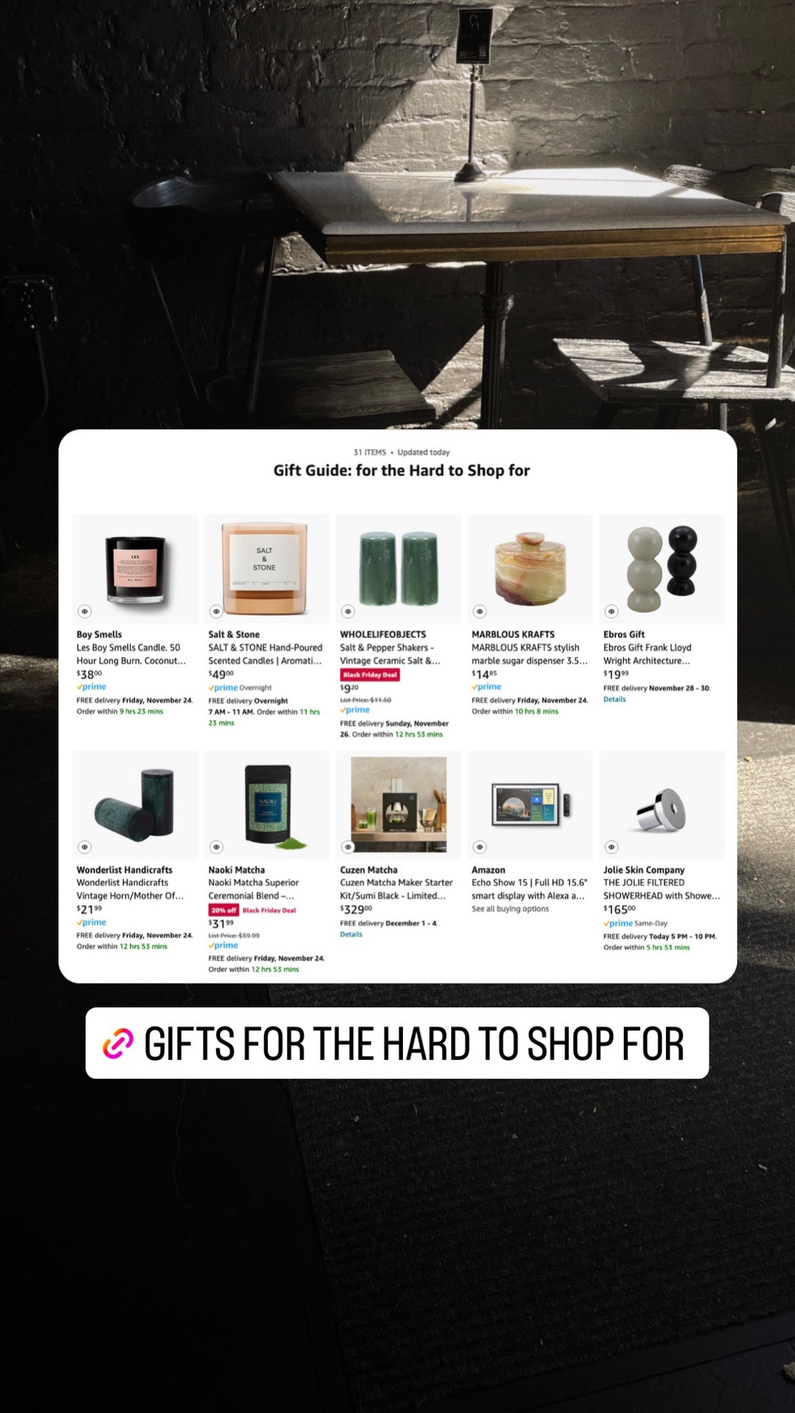 Great gifts for the hard to shop for!

Gift guide | memorable gifts | holiday shoppingg

#LTKHoliday #LTKGiftGuide #LTKSeasonal