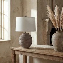 SAFAVIEH Pendri 24 in. Classic Contemporary Table Lamp, Brown | Walmart (US)