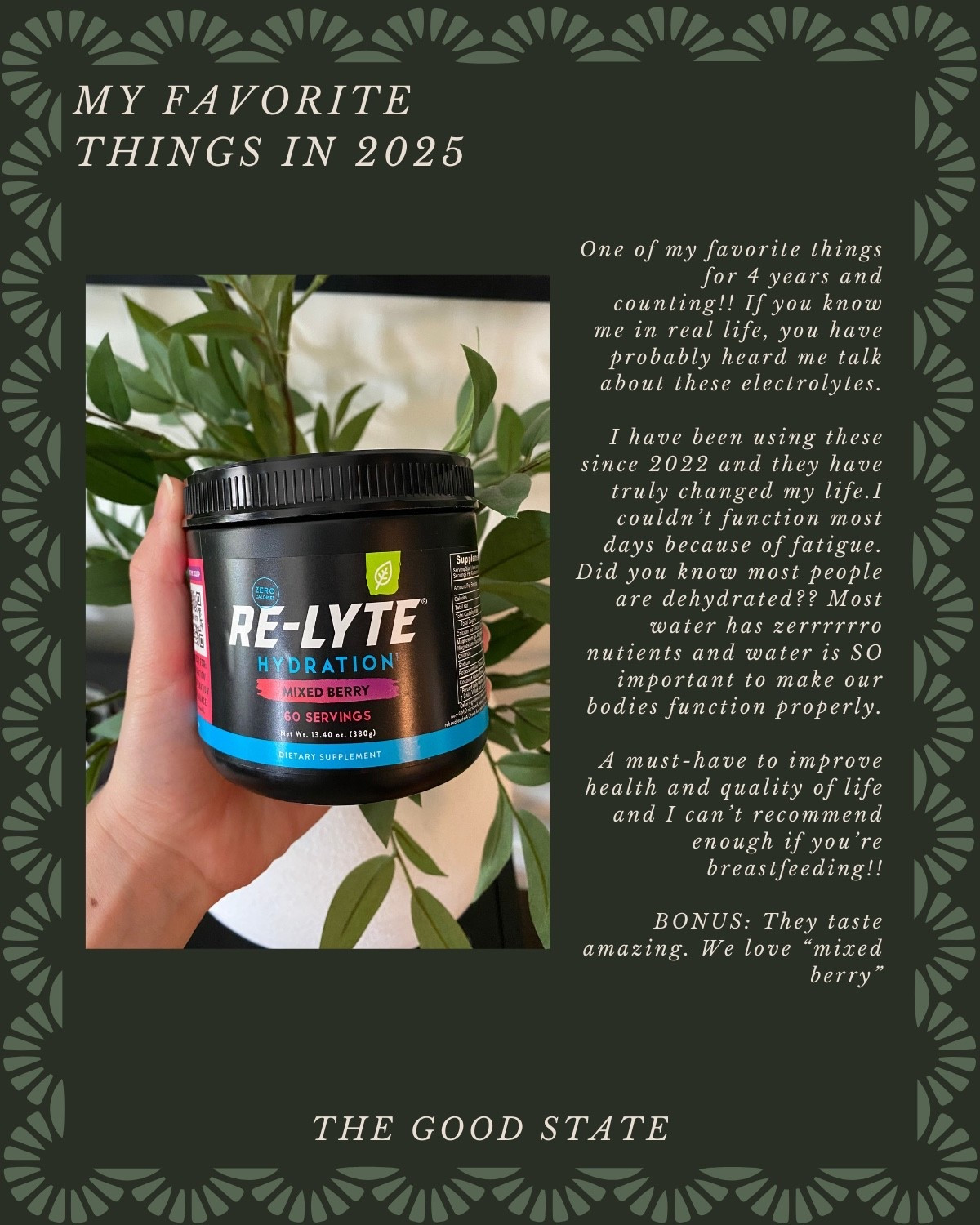 Here’s a round up of some of my favorite things from 2025! It was a year of stepping into motherhood, which called for cozy everything. A year of quality everyday staples and elevated loungewear. It was a year of little luxuries, like clean skin care, non-toxic candles and organic olive oil (which elevated EVERY MEAL). It was a year of staying hydrated with electrolytes.

A few of my favorite clothing brands this year were Haven Well Within, Quince and JCrew!

Gift gifts for her, gift gifts for him, men’s fashion, women’s fashion, wellness, health, wholeness, gifts for the chef, beauty, outfit idea, home decor, home accents, jewelry, activewear, candle, stocking stuffer, stocking stuffer for him, gift idea, gift guide

#LTKselfcare #LTKBump #LTKfoodie