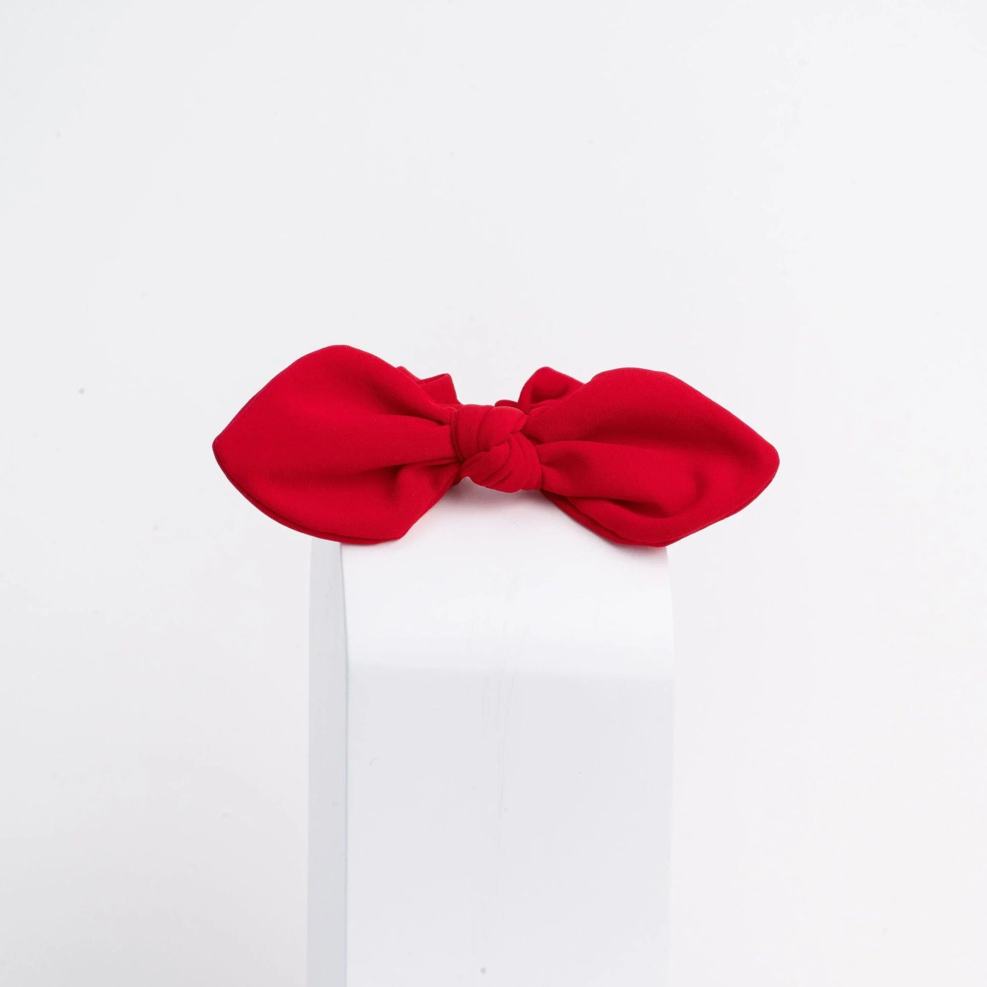 Red Neoprene Bow Scrunchie | La Bella Shop