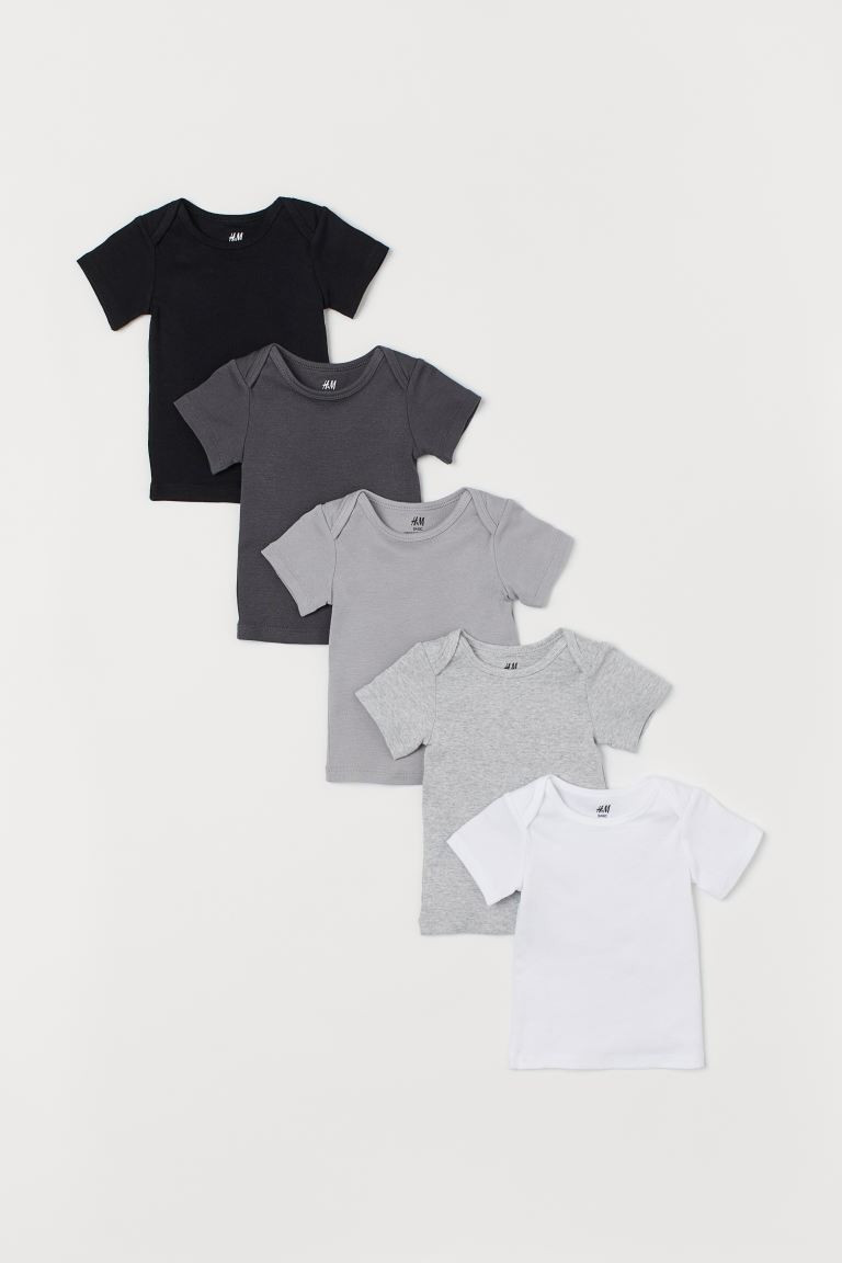 5-pack Cotton T-shirts | H&M (US + CA)