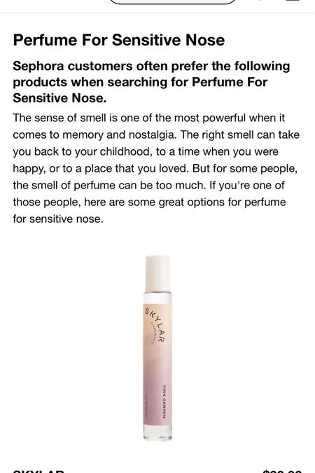 sensitive nose, perfume


#LTKFindsUnder50 #LTKStyleTip #LTKBeauty