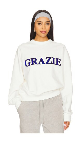 Grazie Sweatshirt in Warm White | Revolve Clothing (Global)