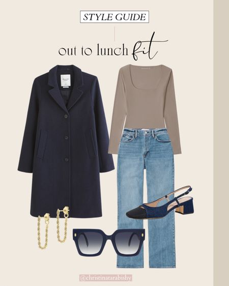 I love how many colors and textures the Wool Blend Dad coat is available in now! Wanted to show how to style it in our color crush navy for a lunch date! 

#LTKstyletip #LTKfindsunder100 #LTKfindsunder50