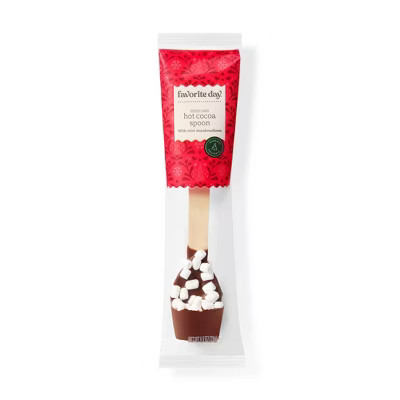 Christmas Milk Chocolaty Coated with Marshmallows Hot Cocoa Spoon - 0.8oz - Favorite Day™ | Target