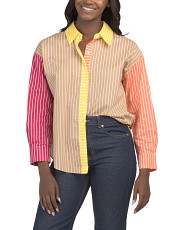 Color Block Button Front Shirt | Marshalls
