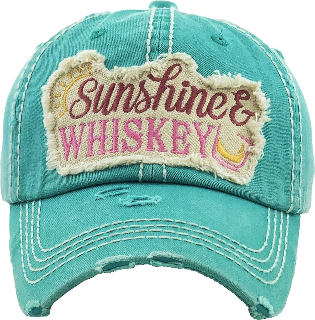 Women's Sunshine & Whiskey Vintage Baseball Hat Cap | Amazon (US)