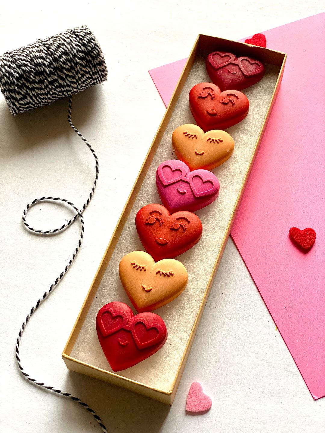 Hearts Crayon Box  Kids Valentines Gift  Valentines Day  - Etsy | Etsy (US)