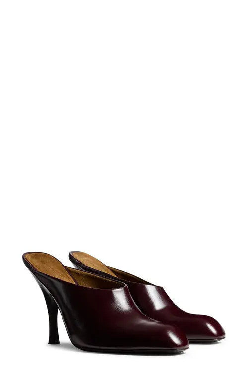 Khaite Colt Square Toe Mule in 531 Bordeaux at Nordstrom, Size 8.5Us | Nordstrom