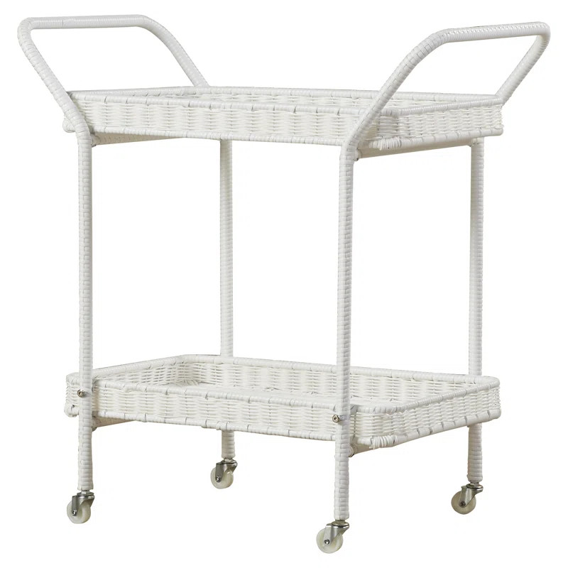Warba Wicker Bar Cart | Wayfair North America
