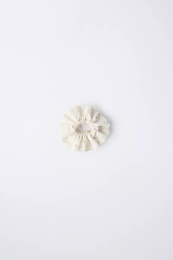 DOUBLE EMBROIDERED HAIR TIE | Zara US