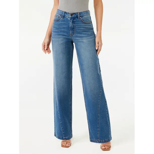 Sofia Jeans Women's Diana Palazzo Super High Rise Gusset Jeans | Walmart (US)