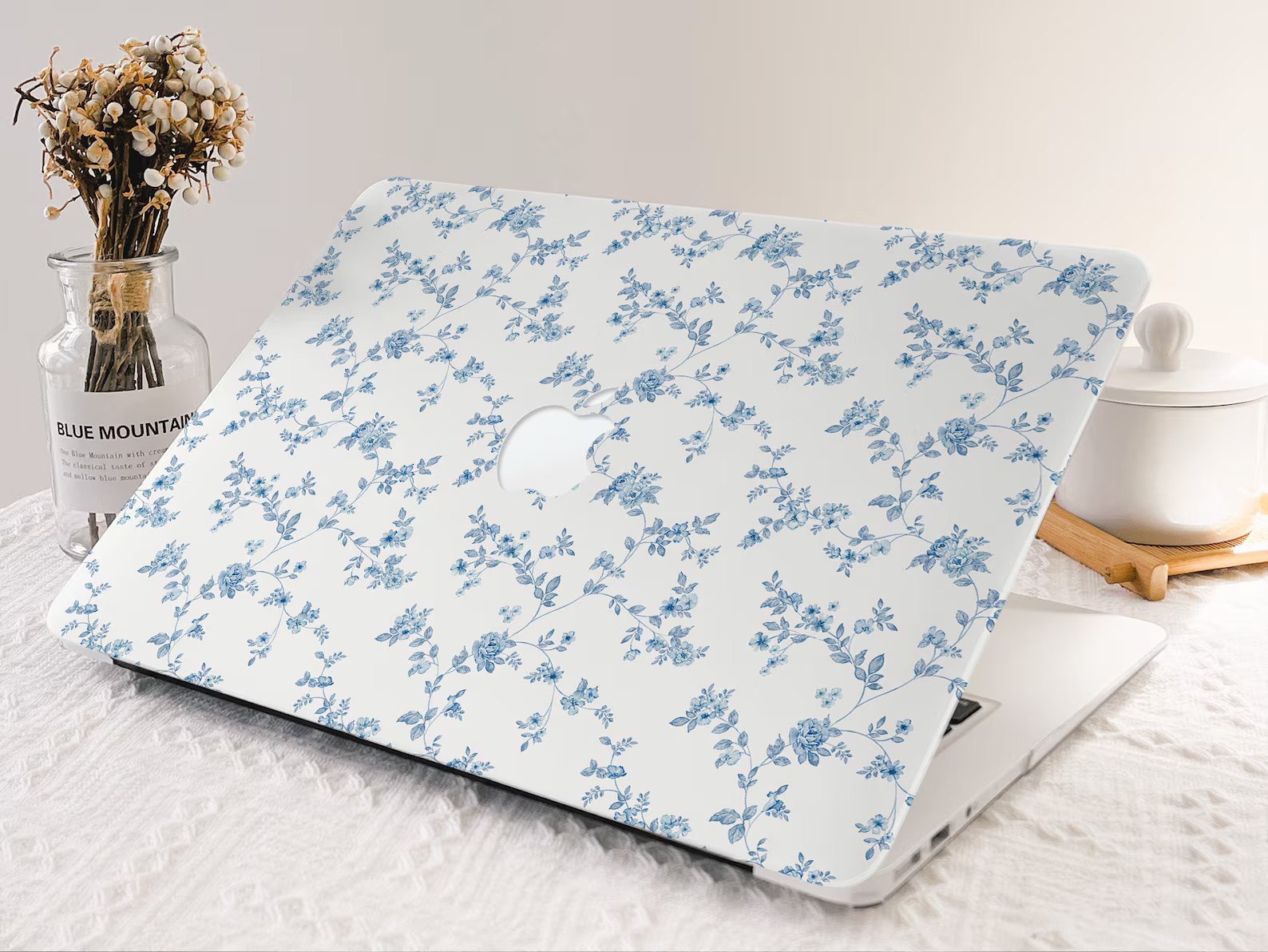 Light Blue Floral MacBook Case New MacBook Pro 13 A2338 - Etsy | Etsy (US)