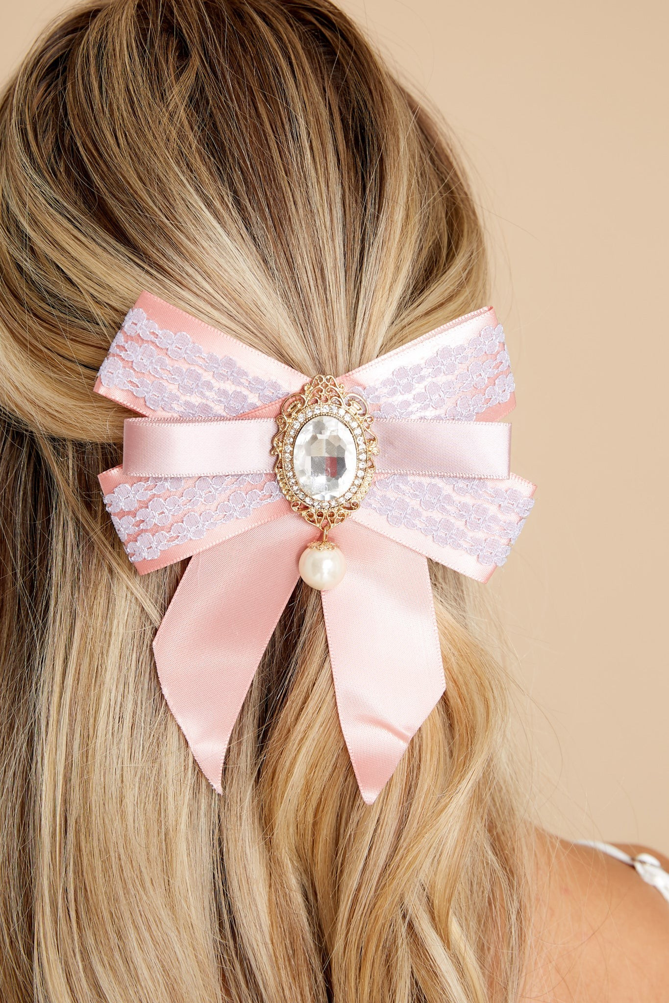 Chase Your Dreams Pink Bow | Red Dress 