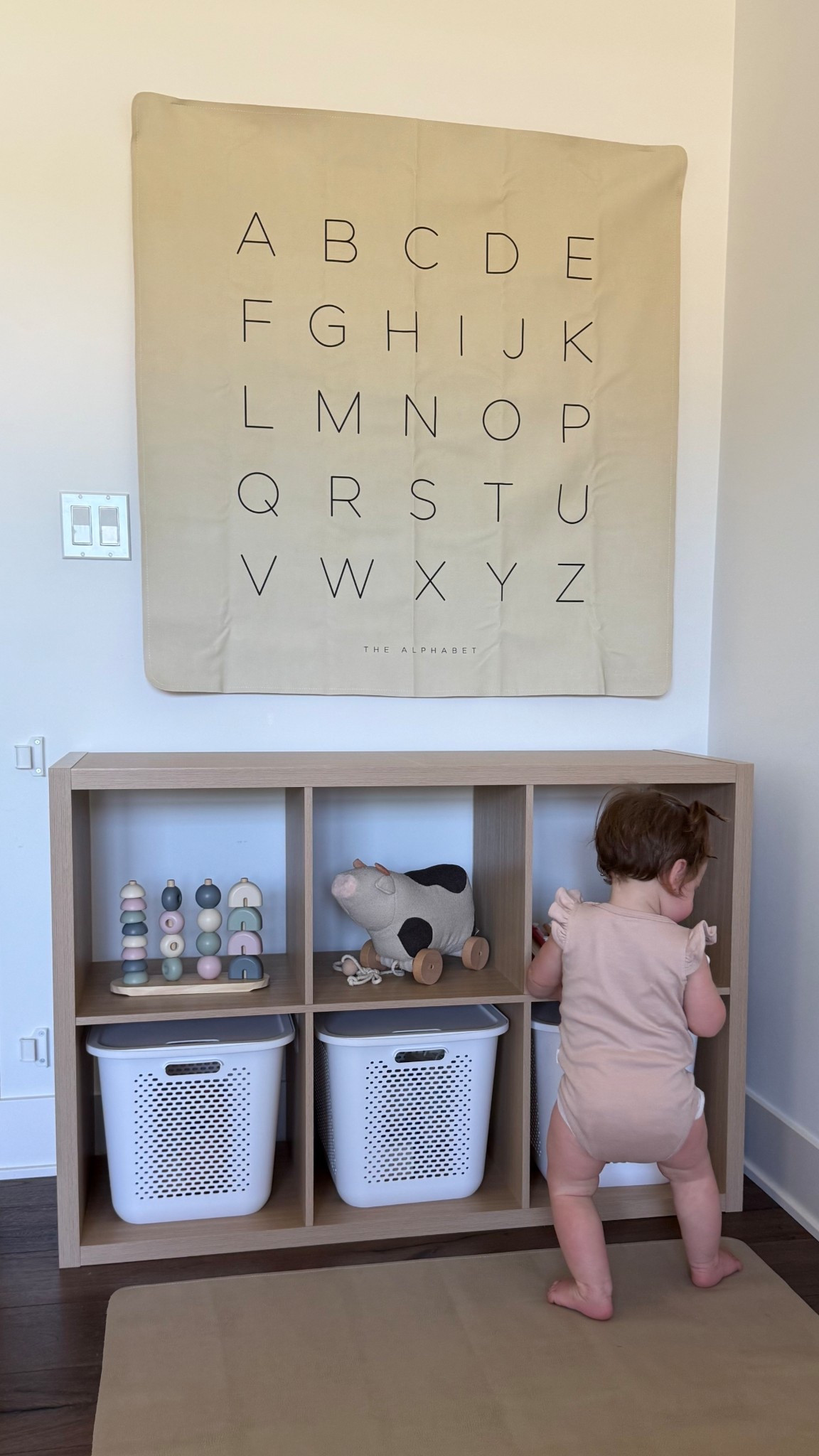 aesthetic toy room design for my one year old 🤍 target storage on sale now for circle week!

#LTKKids #LTKBaby #LTKHome