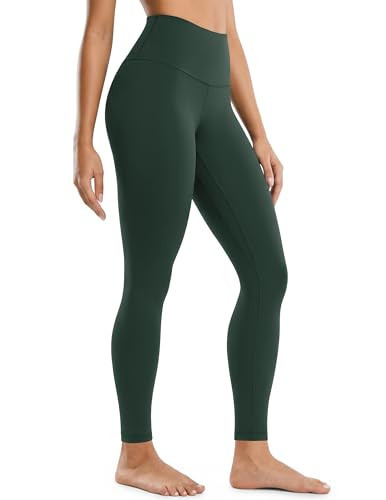 Colorfulkoala Women's High Waisted Tummy Control Workout Leggings Full Length Ultra Soft Yoga Pants 28" (XL, Forest Green) | Amazon (US)