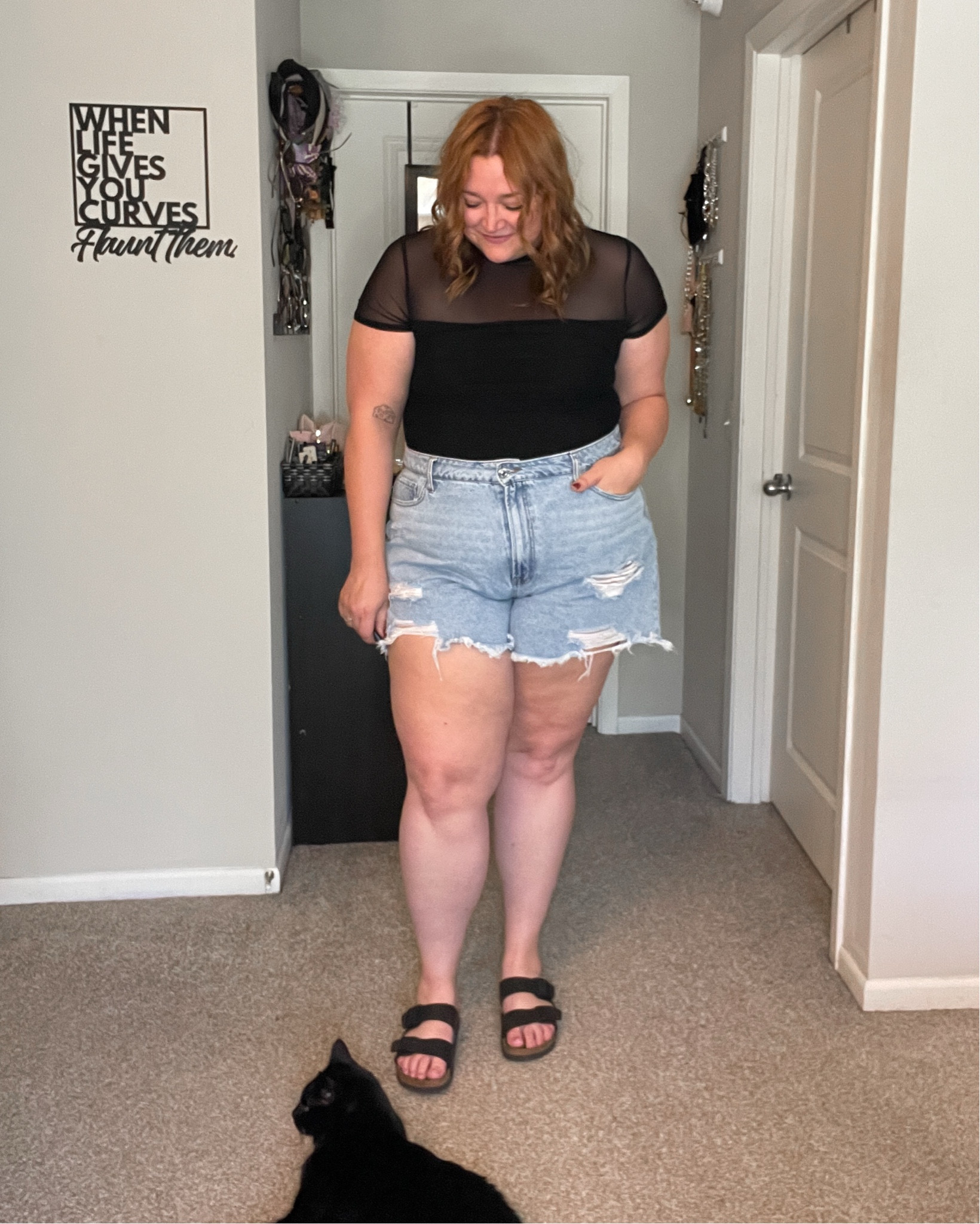 Mesh bodysuit perfect for any occasion.
Wearing XXL as a 16/18.

#LTKFindsUnder50 #LTKPlusSize #LTKMidsize