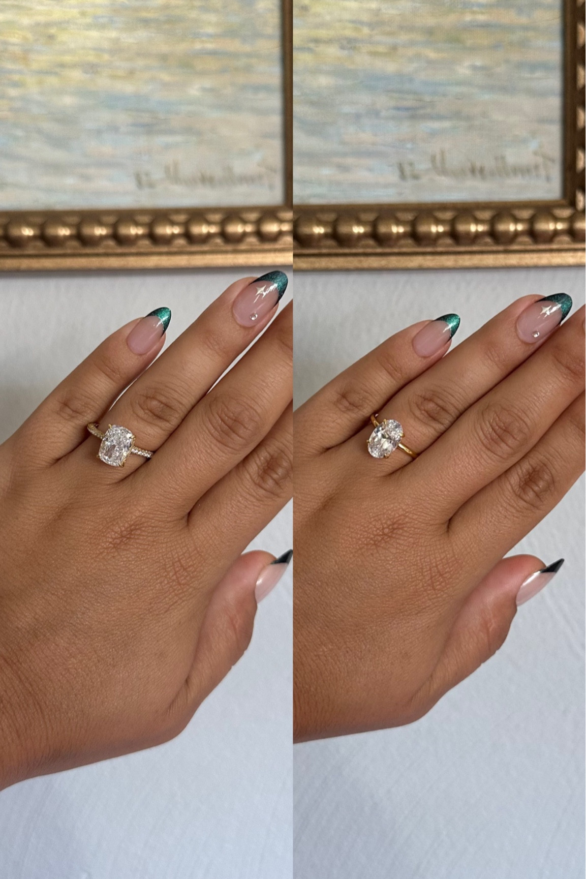 I had to start wearing a bigger ring size due to my fingers getting swollen already at 10 weeks! These are from Amazon and affordable! 

#LTKBump