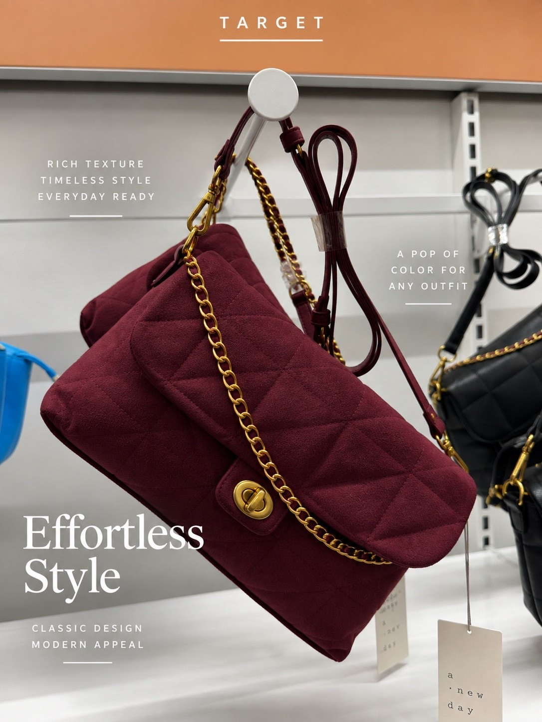 This burgundy quilted bag is such a pretty pop of color ✨

#LTKgrwm #LTKootd #LTKU