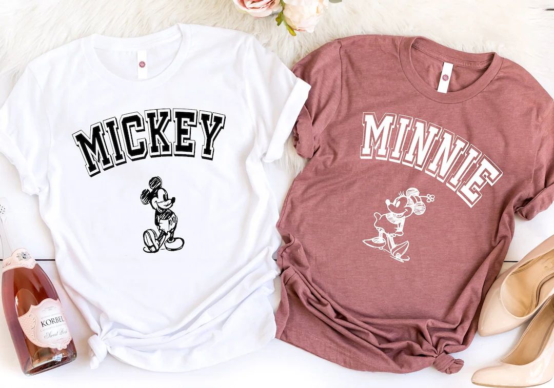 Minnie Mickey Matching Shirt Couple Disney Shirt Matching - Etsy | Etsy (US)