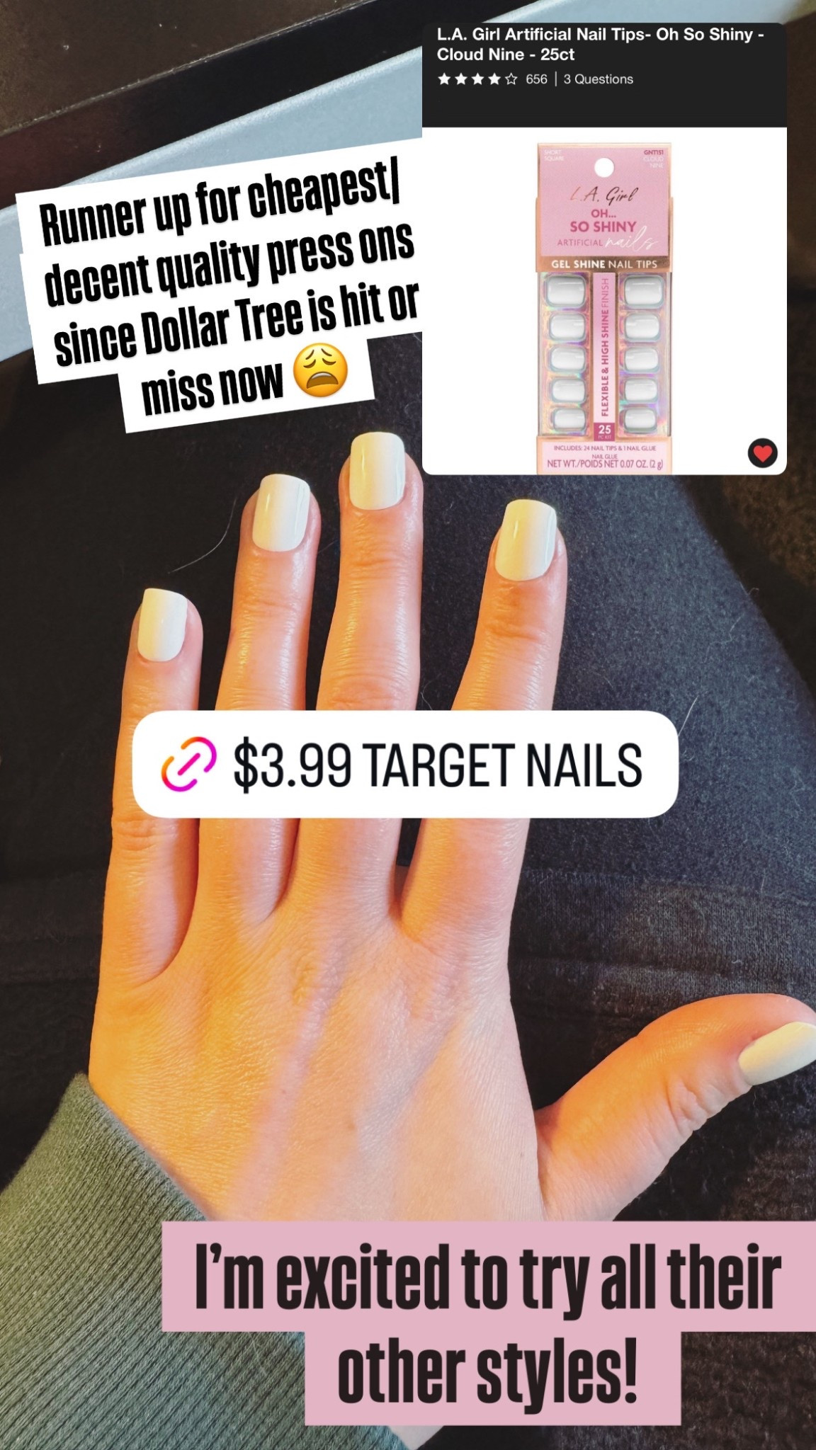L.A. Girl Target Press On Nails 😍🙌🏼💅🏼🤍 lasted 8 days! Perfect & Cheapest Press Ons (besides Dollar Tree) 🤑🙌🏼 #pressonails #lagirl #target #target pressonnails #nails #pressons 

#LTKBeauty #LTKStyleTip #LTKU