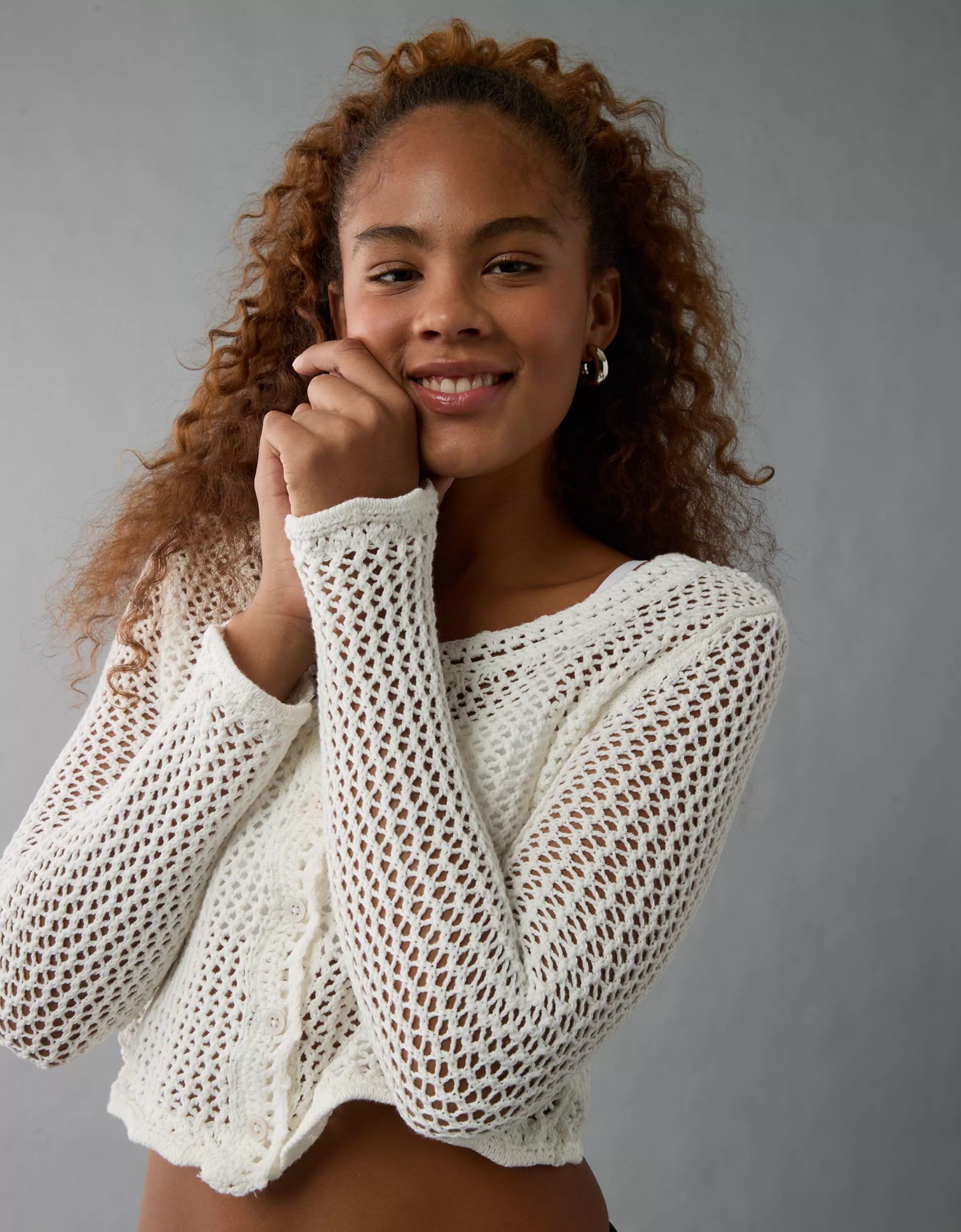 AE Open Stitch Cardigan | American Eagle Outfitters (US & CA)