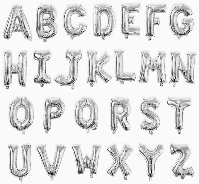 YOOGE 16 Inch Gold Letter Balloons Mylar Foil Alphabet Letter A-Z Balloons Set for Wedding Birthd... | Amazon (US)