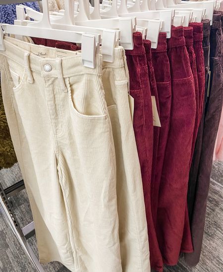 
High-Rise Corduroy Wide-Leg Jeans from Universal Thread.
Corduroy pants are a must-have for fall. So cute to pair with chunky sweaters, button-down shirts, or blouses for a cozy/stylish look.

#LTKworkwear #LTKfindsunder50 #LTKstyletip