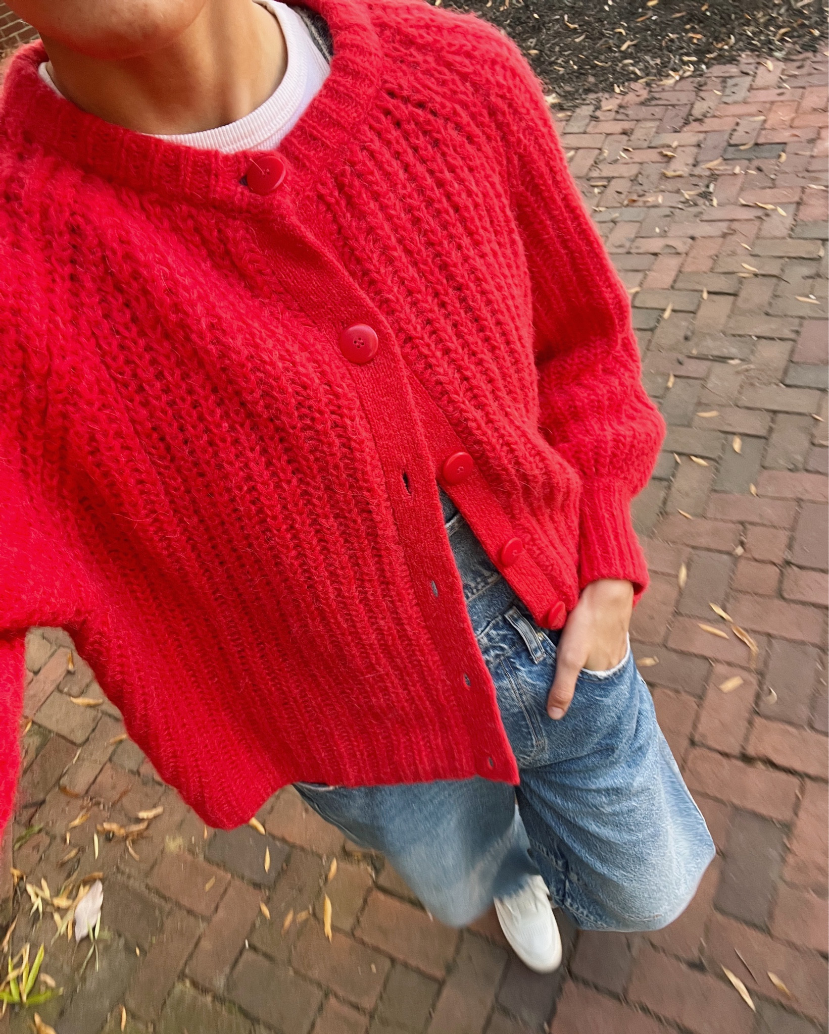 Red cardigan + long overalls = perfect classic fall outfit. Found a bunch of similar sweaters at a better price! ❤️

// fall outfits, classic fall sweaters, red outfit, overalls outfit

#LTKSeasonal #LTKFindsUnder100 #LTKStyleTip