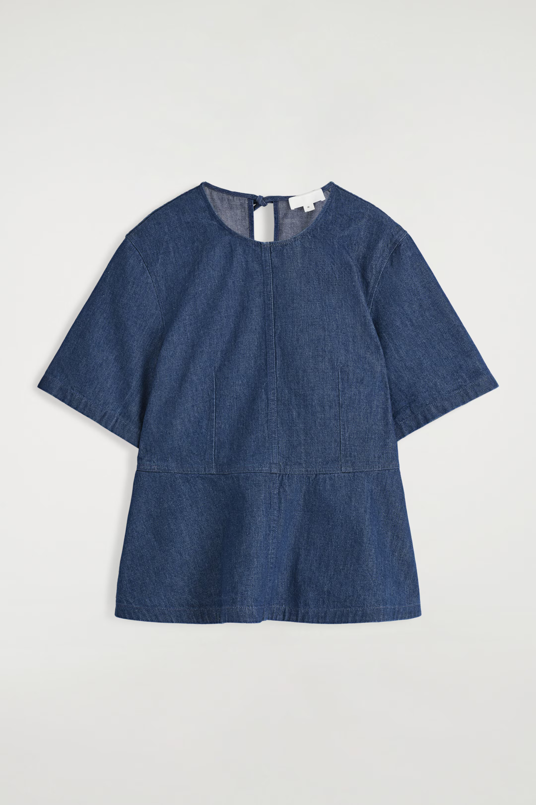 DENIM PEPLUM TOP - DARK BLUE | COS | COS (EU)