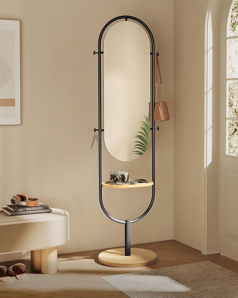 SONGMICS Full-Length Floor Mirror, 3-in-1, Modern Standing Full Body Mirror, Inspired by Original... | Amazon (US)