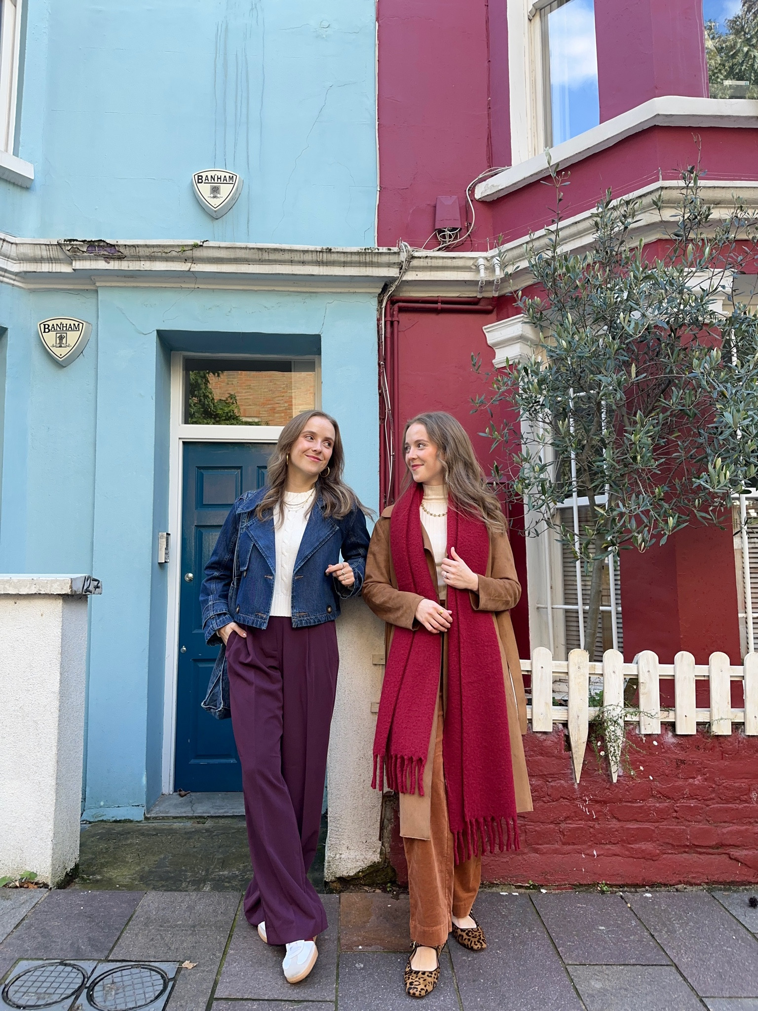 Exploring notting hill outfits today
0 p purple trousers
0P corduroy pants
Xs cropped sweater
Xs p suede coat 
Xs denim trench 

#LTKTravel #LTKSaleAlert #LTKSeasonal