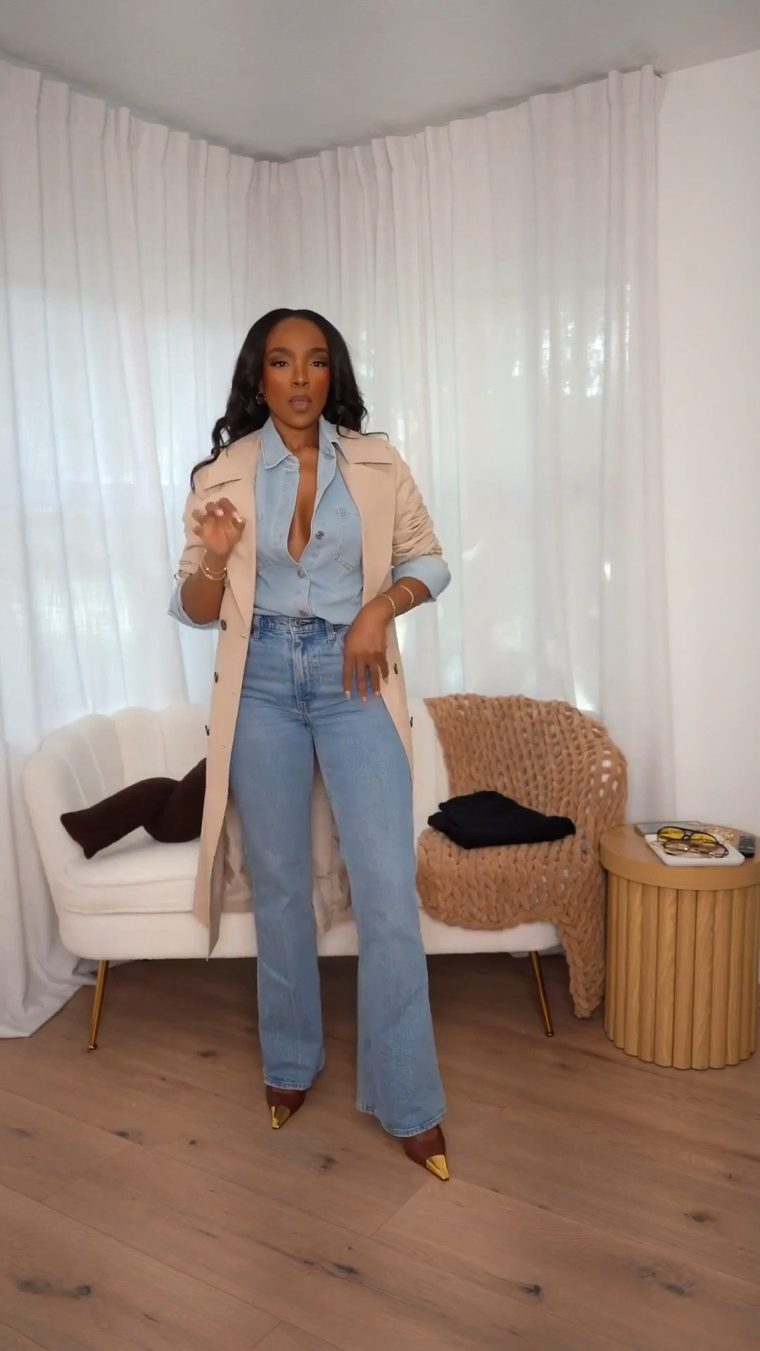 Scroll to shop!! This layered denim look featuring a classic chambray shirt styled with light wash denim is perfect for casual work days, coffee runs, weekend errands, travel outfits, and everyday street style.

#LTKootd #LTKPetite #LTKdayinmylife

#LTKootd #LTKgrwm #LTKPetite