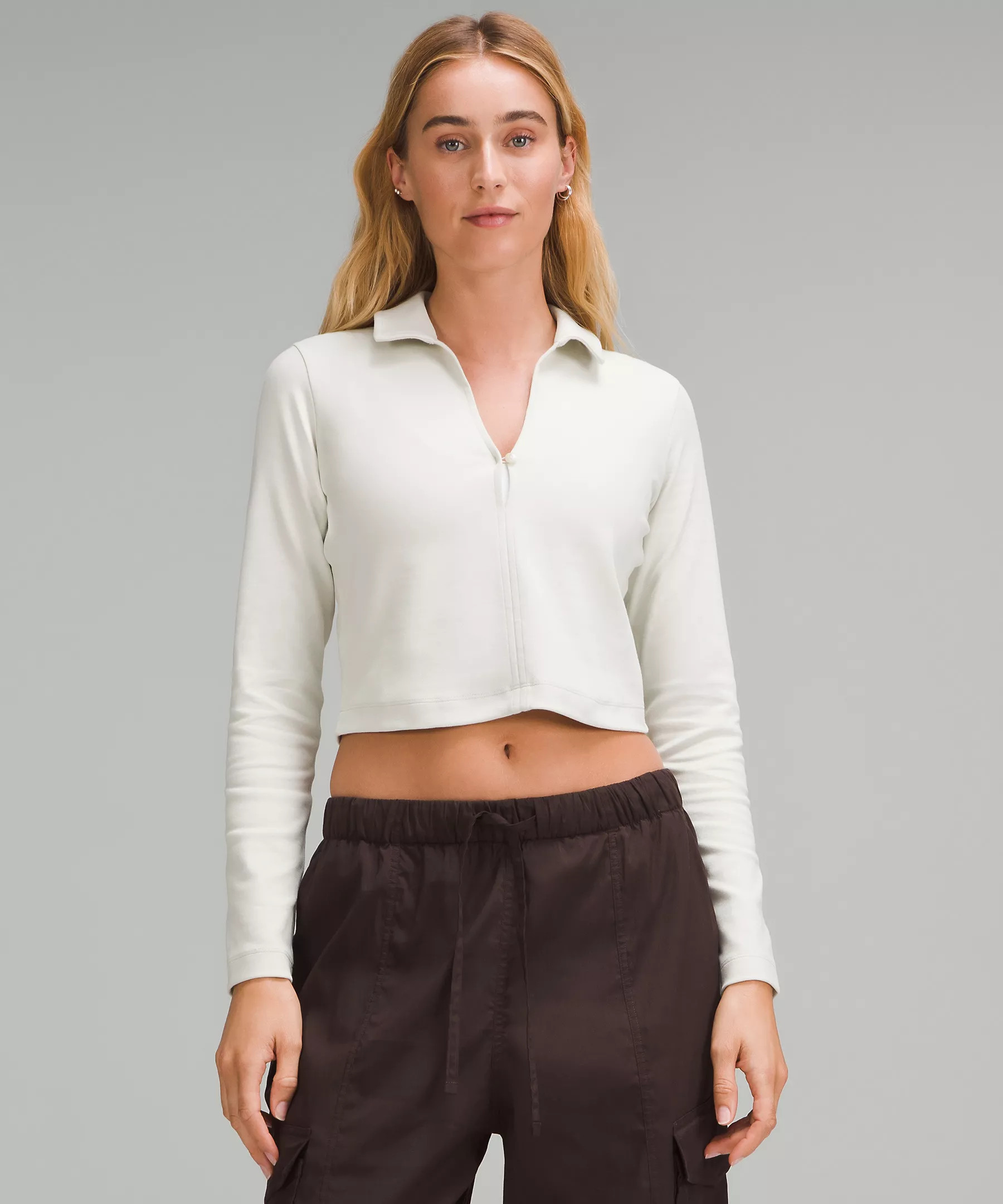 Stretch Cotton Long-Sleeve Polo Shirt | Lululemon (US)