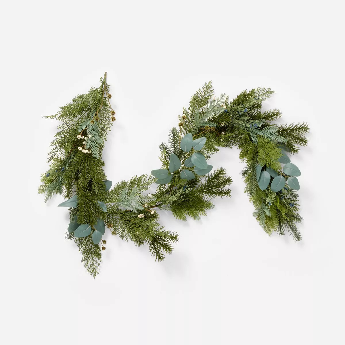Mixed Green Holiday Artificial Garland - Threshold™ designed with Studio McGee | Target