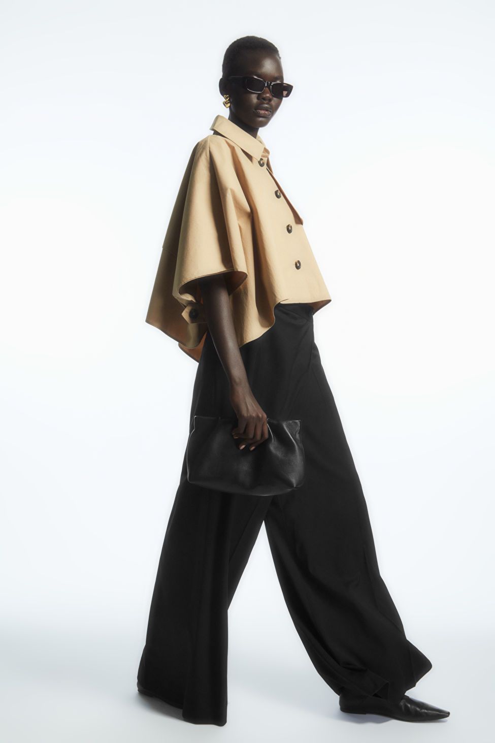 CROPPED TRENCH COAT CAPE | COS UK