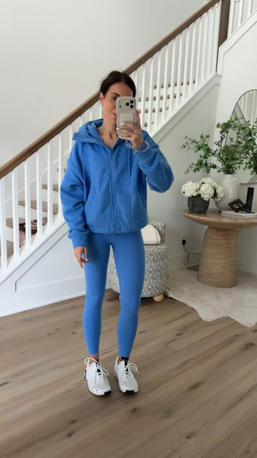 Today's workout outfit from Spanx. I wear size small in leggings. They are full length, size extra small in tank top, size small in sweatshirt.

code ANNAMXSPANX

#LTKOver40 #LTKActive