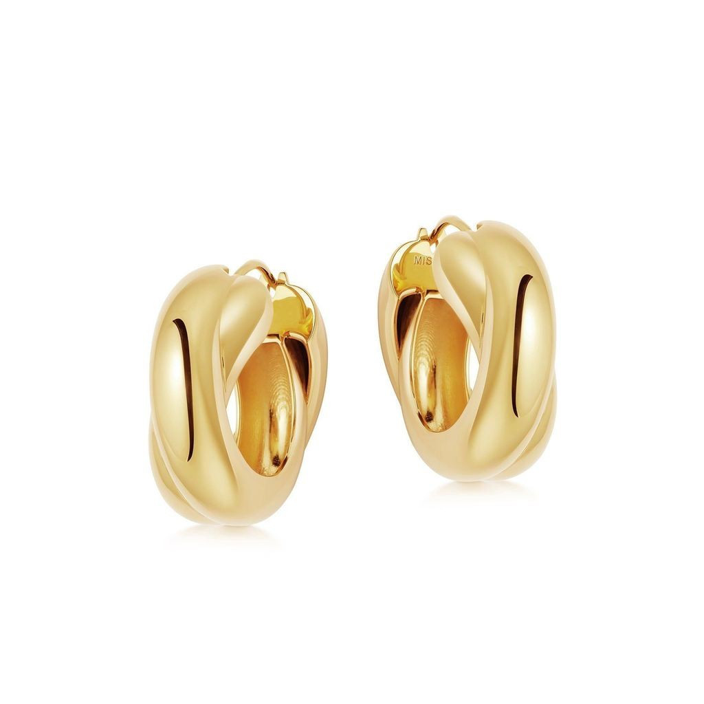 Lucy Williams Gold Chunky Entwine Hoops | Missoma