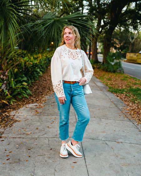 A pretty white top and Levi’s 501 jeans: my fave spring combo

#LTKstyletip #LTKover40 #LTKSeasonal