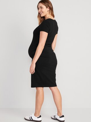 Maternity Jersey-Knit Bodycon Dress | Old Navy (US)