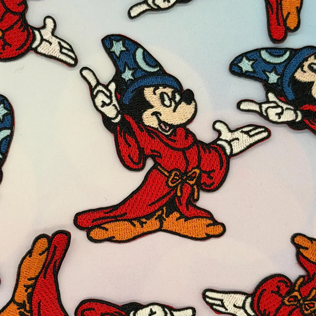 Sorcerer Mickey Iron-on Patch -old School, Classic, Mickey , Jacket, Backpack, Hat - Etsy | Etsy (US)