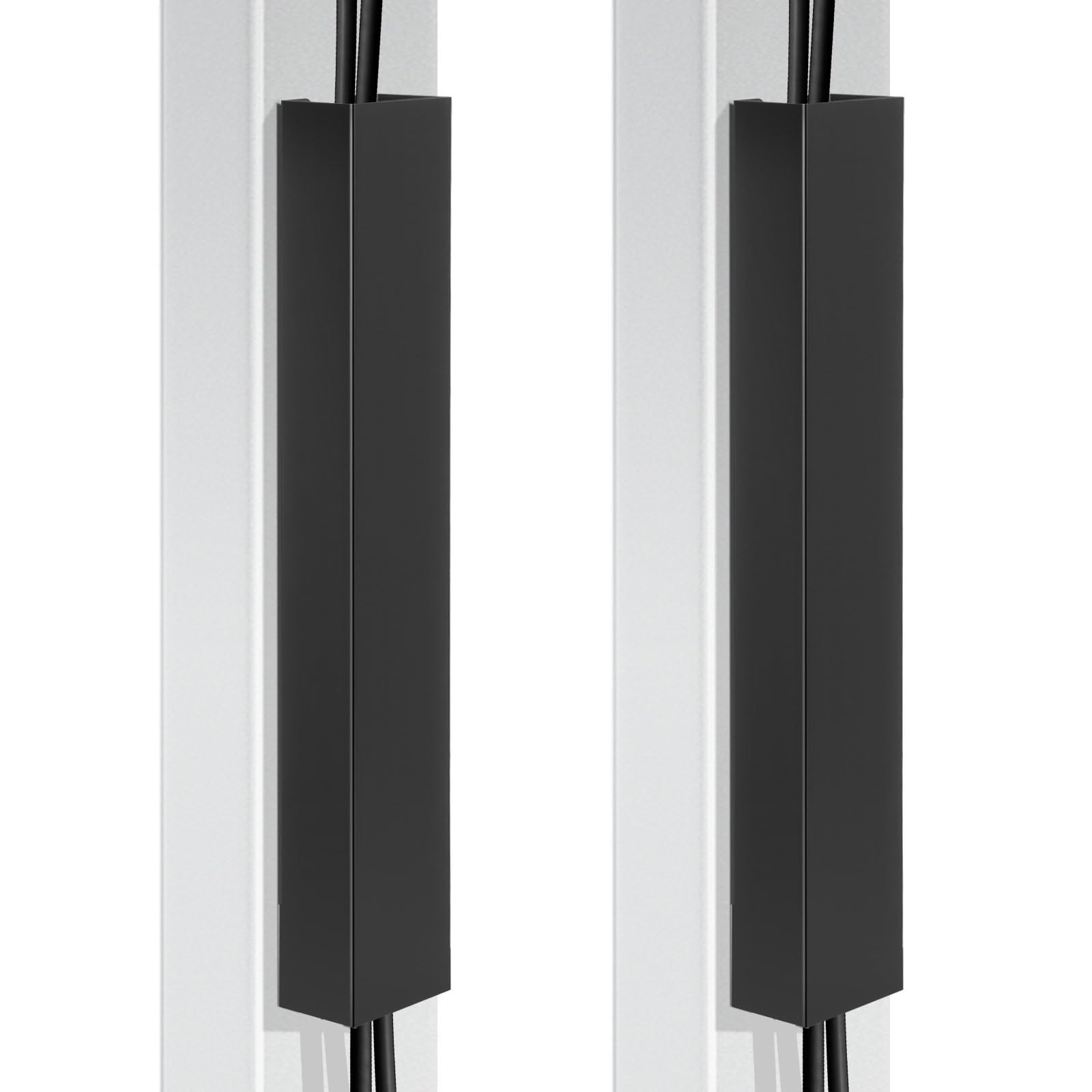 Blulu 2 Pack Black Steel Magnetic 14 Inch Cable Management Channel for Under Desk Leg Vertical Wi... | Amazon (US)