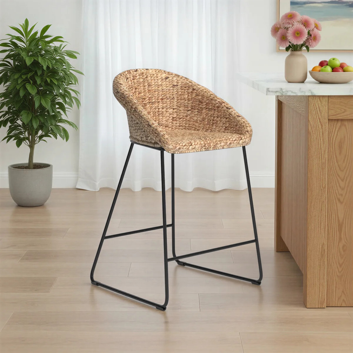 Kyle Counter Stool with Metal Frame (Set of 2) | Wayfair North America