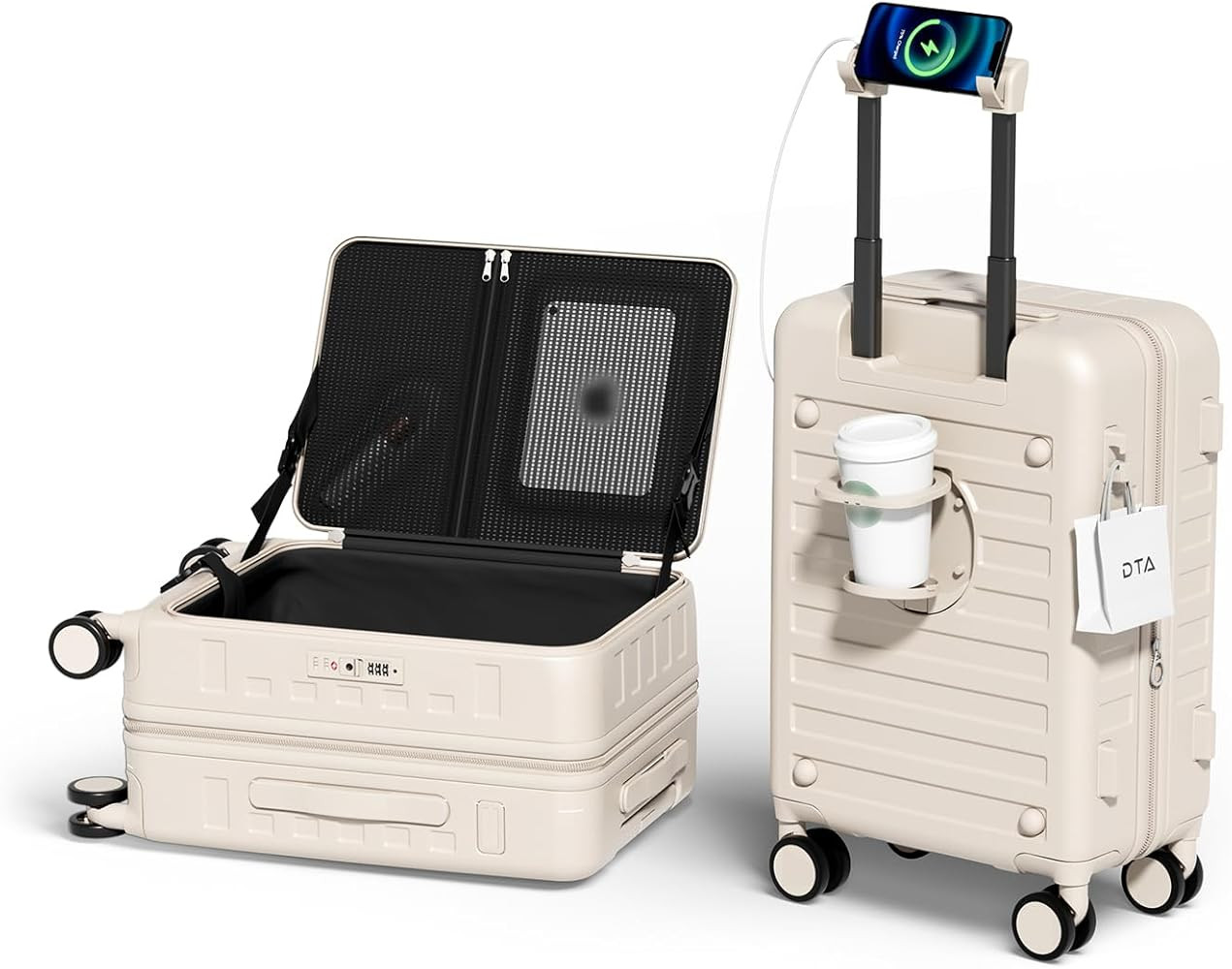 Top Opening Expandable Lightweight PC Hard Shell Suitcase, 20 Inch Carry On Luggage with TSA Lock... | Amazon (US)